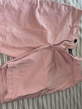 Hollister Light Pink Waistband Chino Shorts